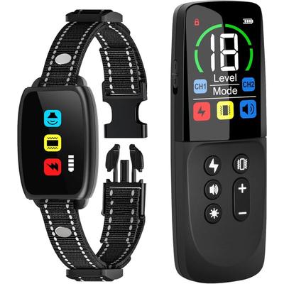 KZQ - Hundetrainingshalsband, elektrisches Farb-LCD-Halsband mit Fernbedienung, 3 Trainingsmodi, Image