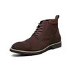 Marke Kuh Wildleder Leder herren Stiefel Männer Business Casual High Top Leder Schuhe Herbst Winter