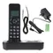D1002B Kordeless Telefon mit Anrufbeantworteranrufanruf KASTE Backlight LCD 3 Zeilen Bildschirm Anzeige wiederaufladbar E65A