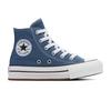 Sneaker CONVERSE "CHUCK TAYLOR ALL STAR EVA LIFT PLATFORM", Gr. 30, lakeside blau, weiß, schwarz, Textil, sportlich, Schuhe