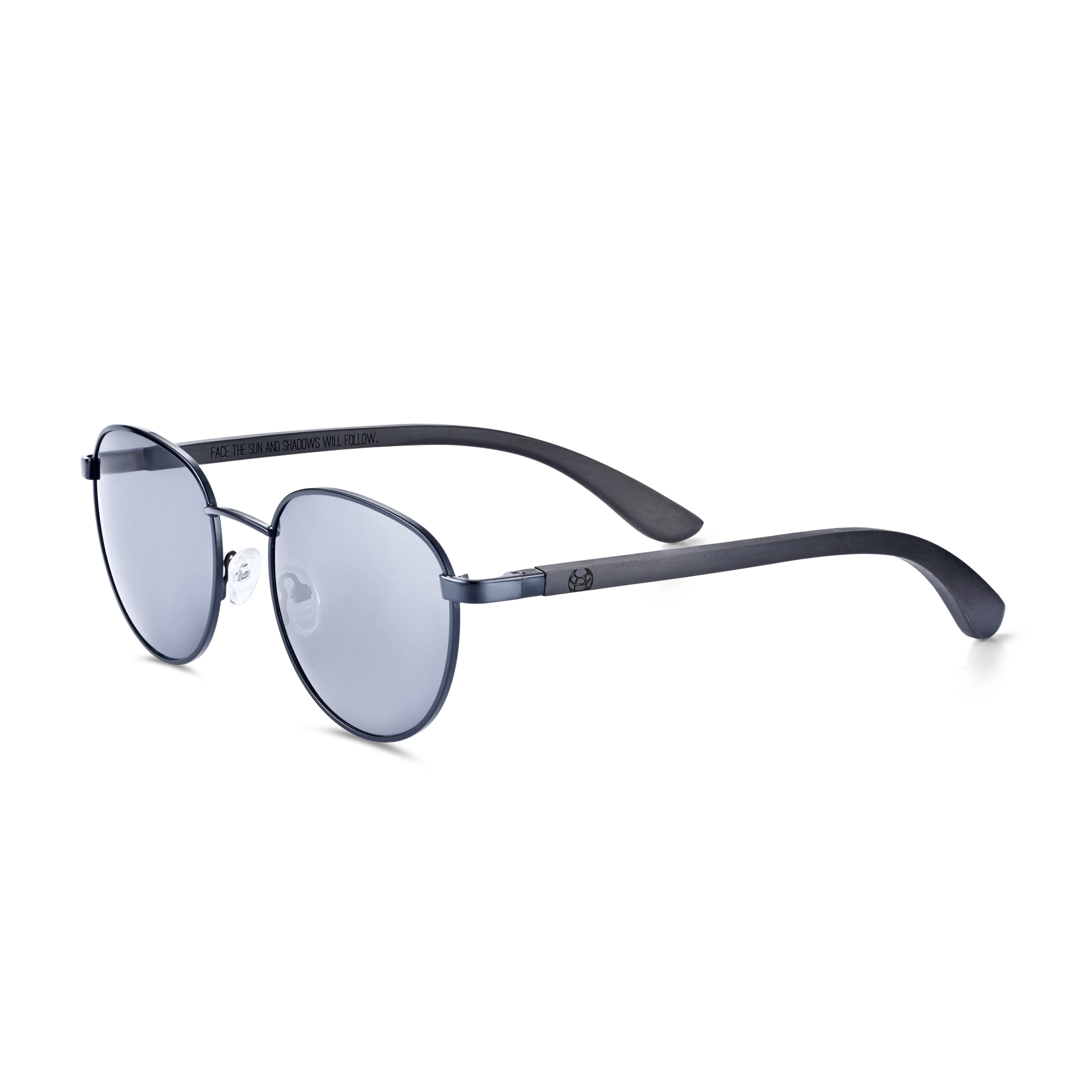 Earth Wood Boracay Polarisierte Sonnenbrille - Schwarz/Schwarz Image