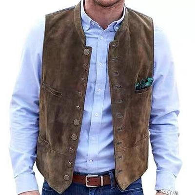 Karneval Oktoberfestbier Kostüm Trachtenweste Bayerisch Deutsch München Wiesn Herren Hochzeit Party Stoff im traditionellen Stil Image