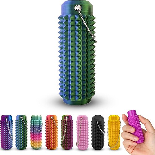 3D-Druck kleiner Autschies Schmerzstimulator Fidget Schlüsselanhänger, Angstlinderung Schmerzstimulator holpriger Fidget Schmerzstimulator Fidget Spielzeug Neuheit Geschenke für Freunde