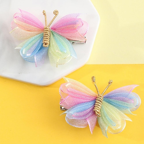 Kinder Mädchen Süß Täglich Farbblock Polyester Haarzubehör Purpur / Rosa / Gelb Einheitsgröße Image