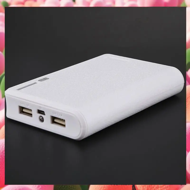 3X chargeur USB Portable 5V 2A 18650 boîtier de batterie pour Smartphone Iphone6 couleur: blanc-ABJU