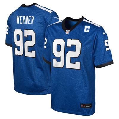 Indianapolis Colts Spieler im Ruhestand Nike Game Indiana Nights Ausweichtrikot - königsBlau - Björn Werner - Jugendliche Image