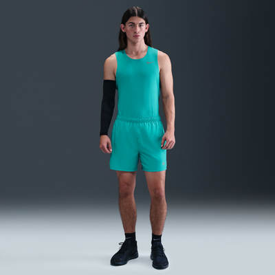 Nike Challenger Men's Dri-FIT 13cm (approx.) Brief-lined Running Shorts - Green - Polyester