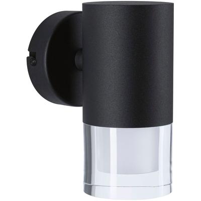PAULMANN Wandleuchte "Selection Bathroom Wand-/Deckenleuchte Kame IP44 Signalschwarz", schwarz, 1 flammig, H: 16,0cm,, Lampen Image