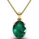 Arwacraft 14.50 Carat Certified Emerald Gemstone Gold Pendant/Locket For Women And Men-B0CTXG41MRNAMZ
