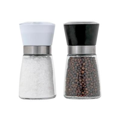 Kamenstein Set of 2 Prefilled Glass Grinders - 6.85" H