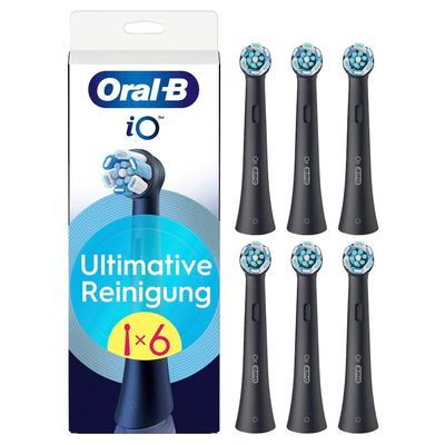 Oral-B - iO Ultimative Reinigung in Schwarz Elektrische Zahnbürsten 6 ct (44.99 € / 1 ct)