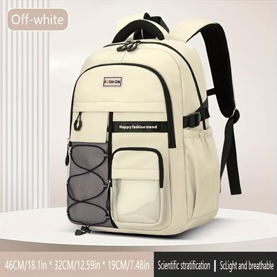TEMU Large Capacity Trendy Backpack Simple Lightweight Travel Student Bag Image