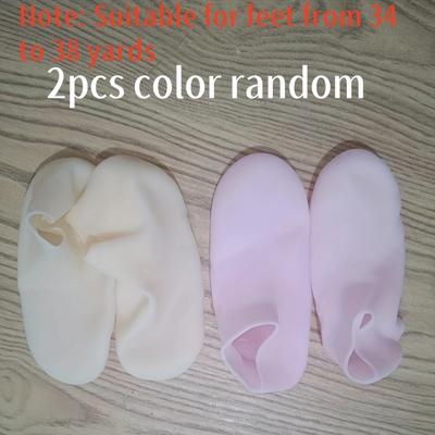 TEMU 2pcs/4pcs Silicone Moisturizing Foot Cover, Universal For All , Anti-cracking Foot Cover Image