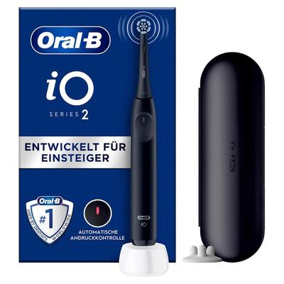 Oral-B - iO 2 Special Edition in Schwarz + Reiseetui Elektrische Zahnbürsten 1 ct (67.99 € / 1 ct)