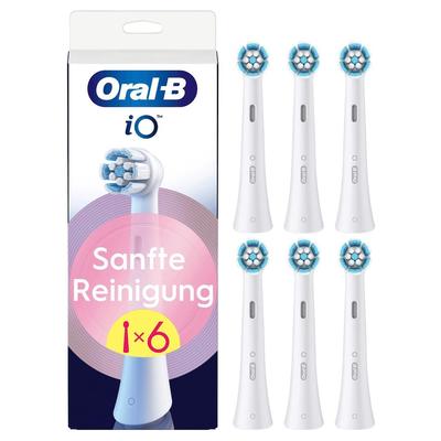 Oral-B - iO Sanfte Reinigung in Weiß Elektrische Zahnbürsten 6 ct (44.99 € / 1 ct)