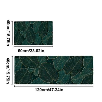 TEMU 2pcs/3pcs Pattern Bathroom Rug Set - Soft Flannel Anti-slip Bath Mats, 100% Polyester, Woven, 468gsm, 1cm , Universal Holiday Decor Image