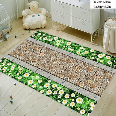 TEMU Floral Trail Pattern Outdoor Mat High Quality Outdoor Mat Deck Mat Pad Reversible Rv Camping Mat Outdoor Area Rugs For Patios Decks Image