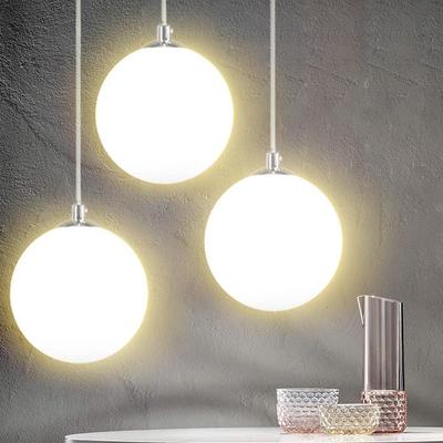 TEMU 25 Cm Diameter Glass Shade Pendant Lamp E27 Chandelier Image