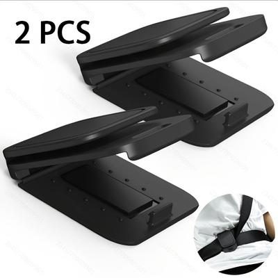 TEMU 2pcs Ergonomic Car Seat Belt Adjusters - Shoulder And Neck Protector, Durable Thermoplastic Polyurethane, Suitable For All Vehicle Types, Comfortable | | Durable Material Image