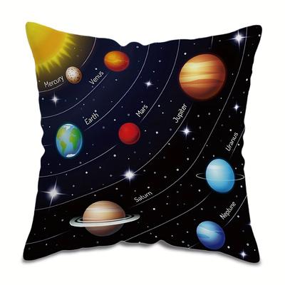 TEMU 1pc Double-sided , 17.7x17.7 , , Washable, Cushion For - No Included Image