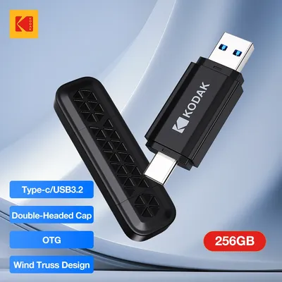 Kodak K143D Typ C USB-Flash-Laufwerk OTG 2 IN 1 USB 3.2 Micro-USB-Stick 128 GB 64 GB 32 GB Pendrive-Flash-Laufwerk Image