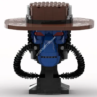 690PCS MOC Star Battle Cad Bane Kopf Klassische Helm Stapeln Blöcke Spielen Modelle Gebäude Sets Image