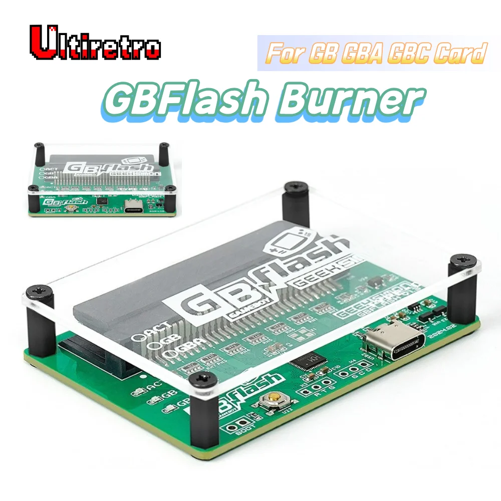 GBFlash Spielkarten-Brenner und -Leser, Flasher, Backup-Tool für Spiele-Roms, Spielwiederherstellungswerkzeug für GB GBA GBC Kassetten Image