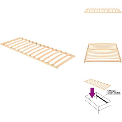 Vidaxl - Lattenrost mit 13 Latten 80x200 cm - Holzlattenrost - Lattenrost 80x200 - Bettenrahmen Image