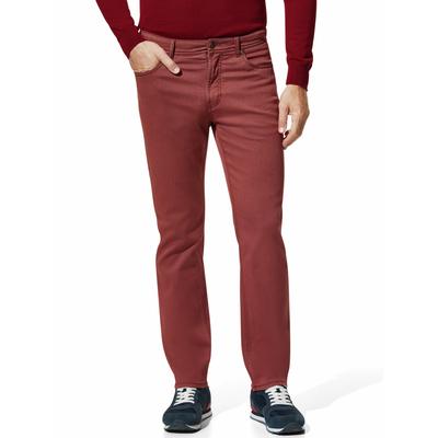 Walbusch Herren Jeans-Hose Sattlerstich Rot Image
