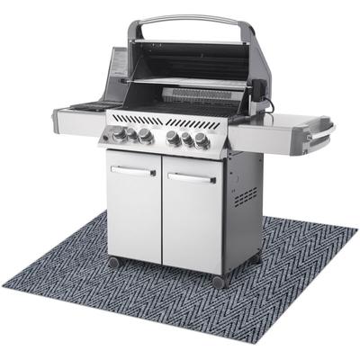 Magnus 2954 Grillschutzmatte für Terrasse, draussen - grau grey 140x200 cm Image