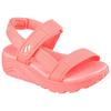 Sandale SKECHERS "UNO LITE SANDAL", Kinder, Gr. 27, orange (koralle), Textil, sportlich, Schuhe, leichte Sandale mit Klettverschluss, Größenschablone zum Download