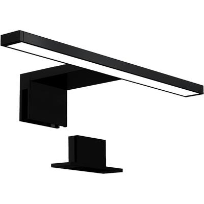 B.K.LICHT Spiegelleuchte "BKL1405 Spiegellampe Bad, neutralweiße Lichtfarbe, klemmbar", schwarz, H: 3,60cm, Lampen, Badezimmerlampe, 4.000K, 30x10,3x3,6 cm, Schwarz Image