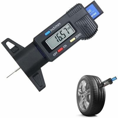 Linghhang - Reifentiefenmesser (Schwarz), Digitaler Profiltiefenmesser, Profilmesser mit Image