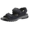 Riemchensandale WALDLÄUFER "HARALD", Herren, Gr. 7 (40,5), blau (dunkelblau), Nubukleder, sportlich, Schuhe, Sommerschuh, Klettschuh, Outdoorschuh, in sportiver Optik