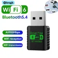 WiFi 6 AX900 Bluetooth 5.4 WiFi Adattatore USB Scheda di rete wireless Antenna Wi-Fi 2.4G e 5GHz per PC Driver Ricevitore WiFi USB gratuito