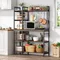 Bakers Rack with Storage for Kitchen 43 Inch Wide Large Racks Shelves, 5-Tier Tall Utility Shelves