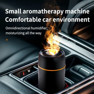 Car Aromatherapy Diffuser Humidifier with LED Light Auto Air Purifier and Aroma Air Freshener for Car