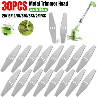 30-1PCS 3 Holes Replacement Saw Blades Handheld Lawn Mower Fittings 15cm Metal Grass String Trimmer Head Home Garden Power Tool