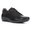 Schnürschuh GEOX, Herren, Gr. 46, schwarz, Leder, Textil, klassisch, Schuhe, Business Schuh, Sneaker in eleganter Form