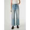 Gerade Jeans PEPE JEANS "STRAIGHT JEANS UHW", Damen, Gr. 25, Länge 30, used dirty blau, Denim/Jeans, Obermaterial: 100% Baumwolle, casual, straight fit knöchellang, Jeans, mit hohem Bund