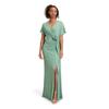 Abendkleid VERA MONT "Vera Mont Abendkleid im Glitzer-Look", Damen, Gr. 48, Normalgrößen, bunt (grün, silber), Jersey, Obermaterial: 84% Polyamid, 9% Polyester metallisiert, 7% Elasthan. Futter: 100% Polyester., elegant, figurumspielend lang,...