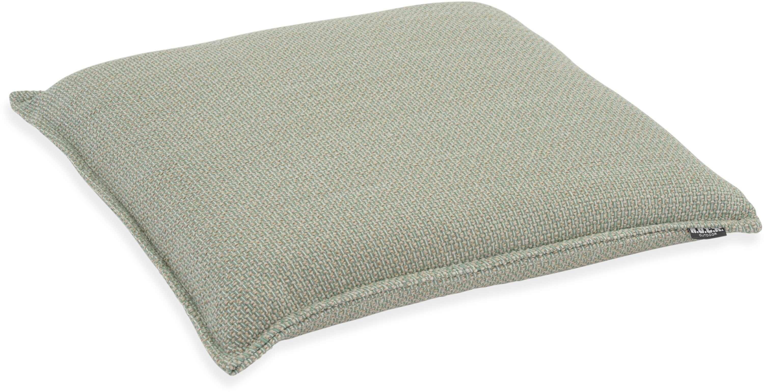 Sitzauflage H.O.C.K. "Linova", hellmint,pastellgrün, B:40cm H:6cm, Obermaterial: 100% Polypropylen, Polsterauflagen, Outdoor Sitzkissen, 40x40x6cm, Stuhlkissen, salbei mint, gemustert