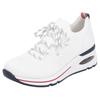 Slip-On Sneaker REMONTE, Damen, Gr. 37, weiß, Textil, Lederimitat, sportlich, Schuhe, Freizeitschuh, Halbschuh, Slipper mit modischem Keilabsatz
