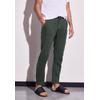 Chinohose STREET ONE MEN, Herren, Gr. 32, Länge 32, grün (pine grün), Stoff, 100% Leinen, unifarben, casual, straight fit lang, Hosen, Elastikbund mit Tunnelzug