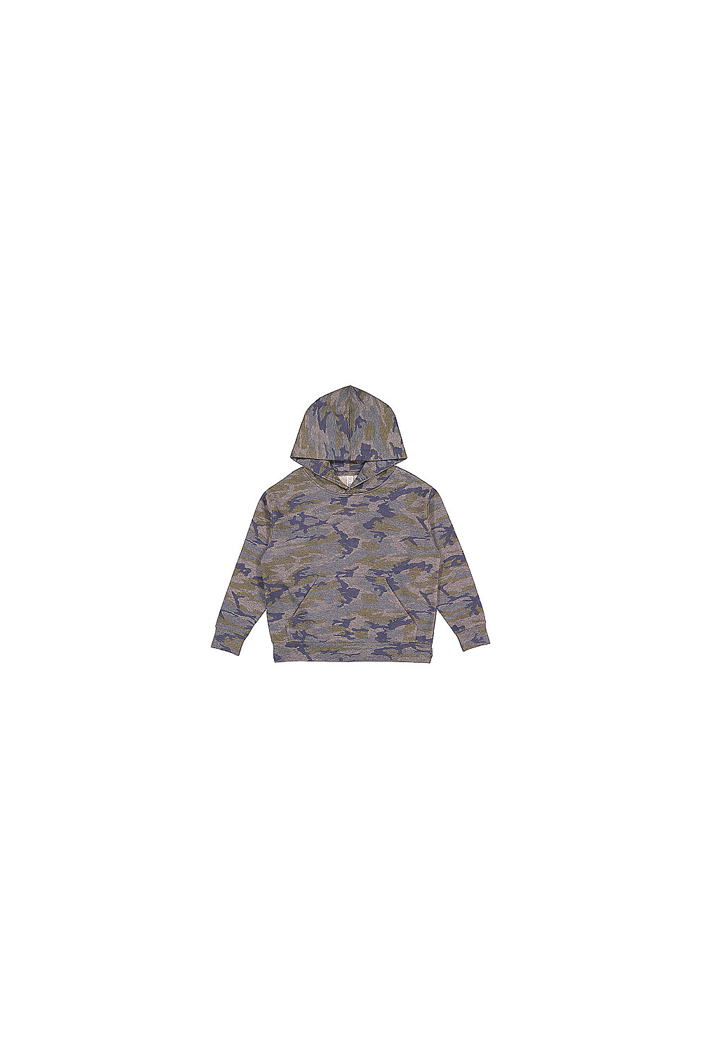 LAT 2296 Youth Fleece Hoodie Sweatshirt in Vintage size Large LA2296