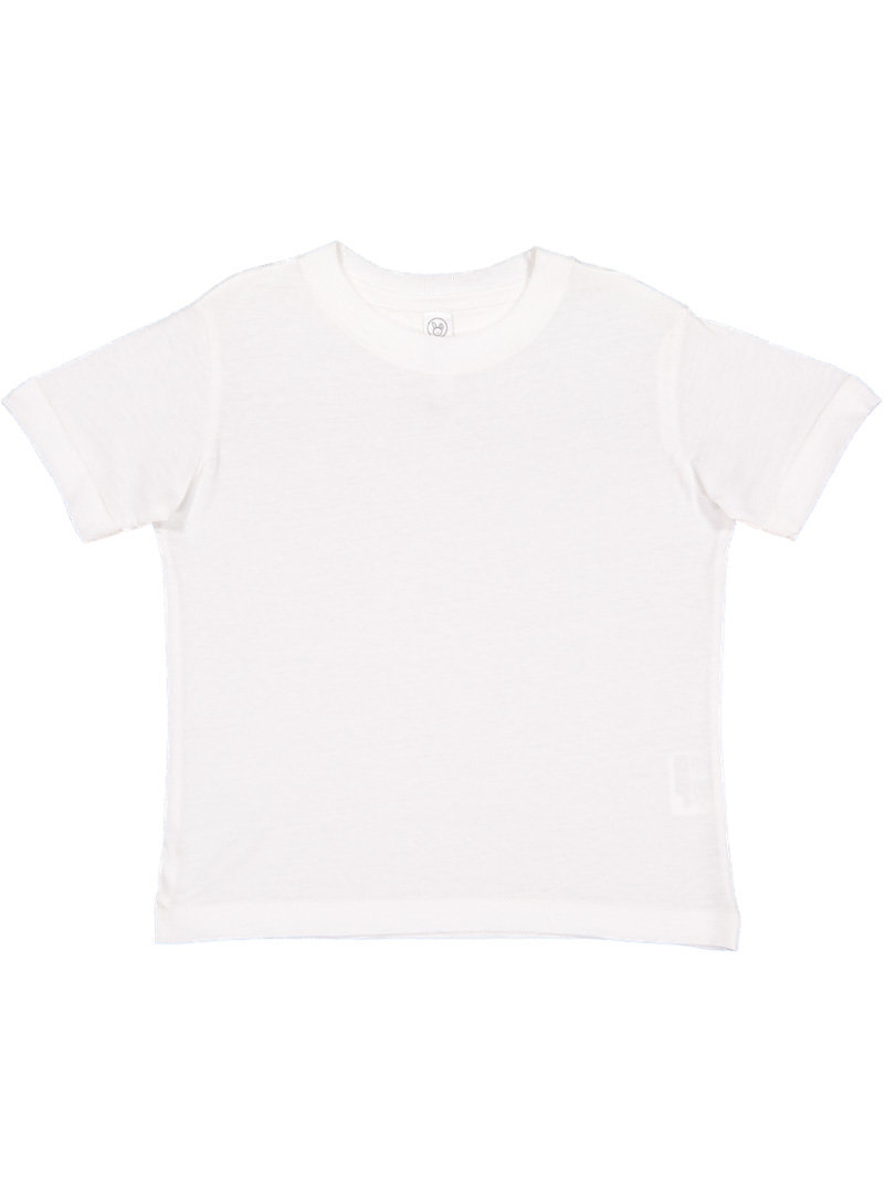 Rabbit Skins 3321 Toddler Fine Jersey T Shirt in Blended White size 7 | Cotton LA3321, RS3321