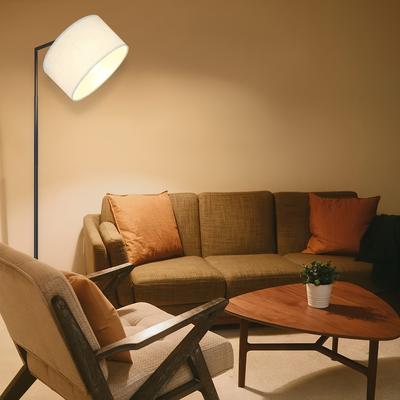 TEMU Living Room Black Floor Lamps: Floor Lamps Fabric Design Modern Decorative Arc Lamps E27 Socket Reading Lamp Max 40w Living Room Lamp With Foot Switch Bed Lamp 166cm Without Bulb Image