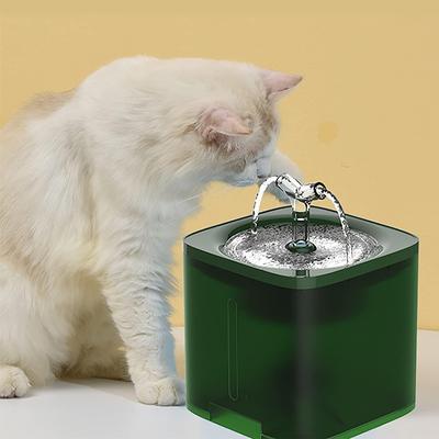TEMU Water Fountain, Pet Feeder Automatic Cat Water Fountain, Transparent Cat Water Dispenser For Indoor Cats, Water Fountain For Cats Image