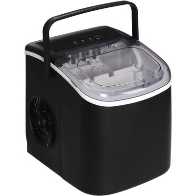 Homcom - Eiswürfelmaschine, 12 kg/24h, 9 Eiswürfel in 6-12 Minuten, Selbstreinigender