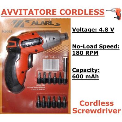 Trade Shop Traesio - Trade Shop - mini cordless drill bohrmaschine 4.8VOLT 180RPM 11-POINT